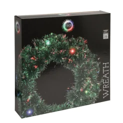LED Adventskranz 50 cm grün