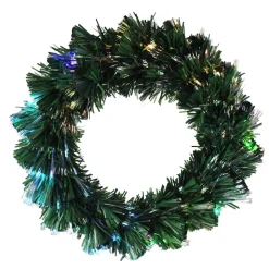 LED Adventskranz 50 cm grün