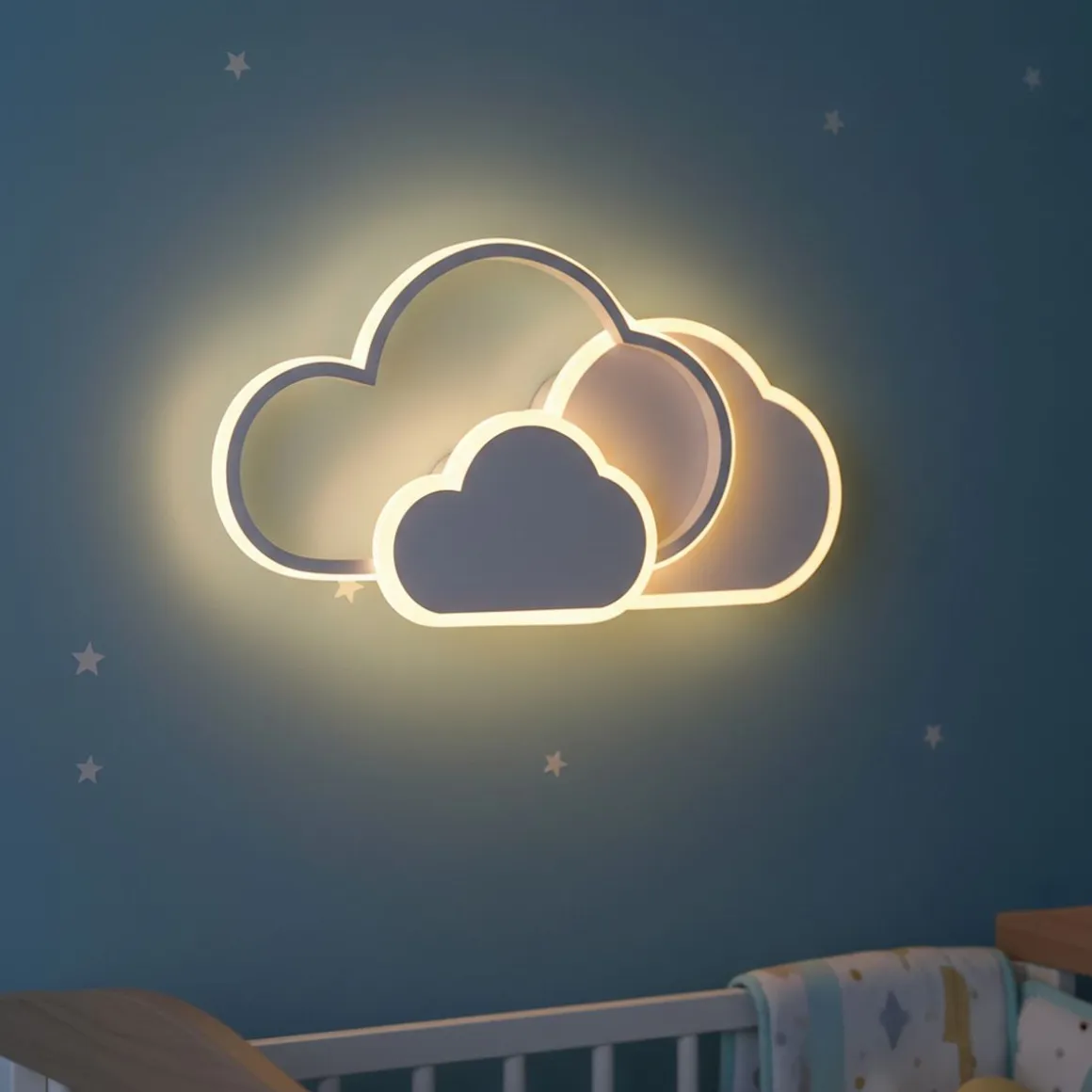 LED Deckenlampe Wolke CIRRYS 42 cm weiss