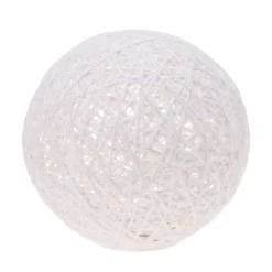 LED Deko Beleuchtung Kugel 20 cm weiss