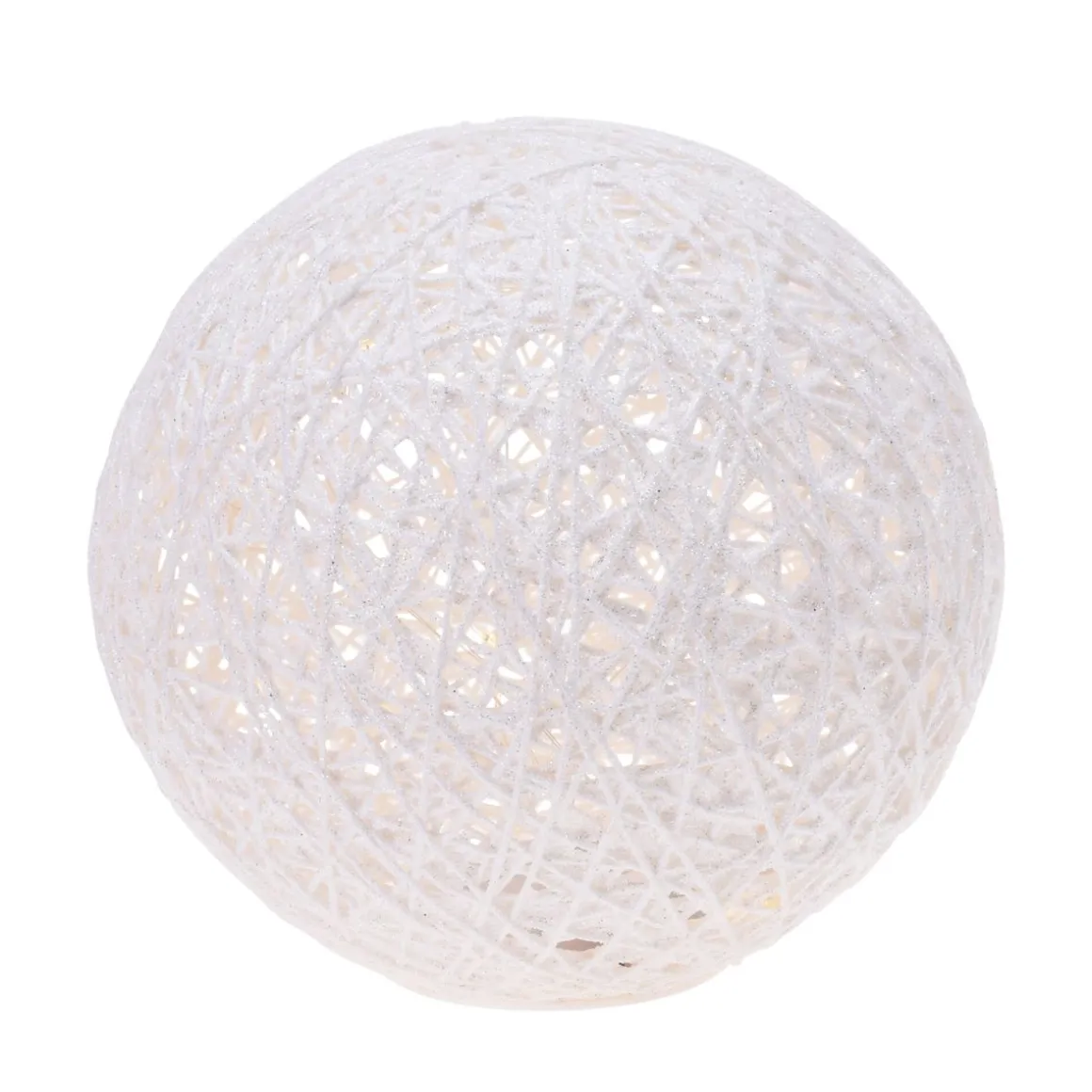 LED Deko Beleuchtung Kugel 20 cm weiss