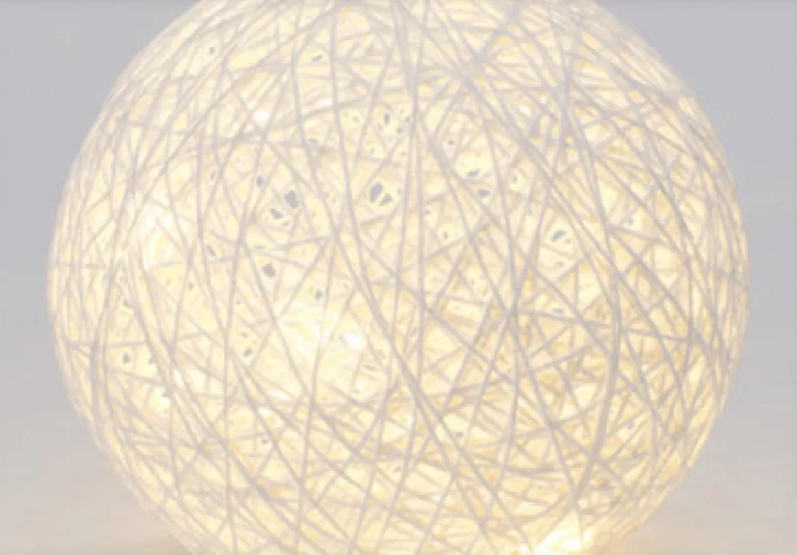 LED Deko Beleuchtung Kugel 20 cm weiss