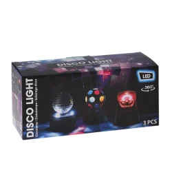 LED Discolicht Set 3-teilig bunt