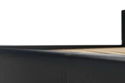 Lederbett DOZE 160 x 200 cm schwarz