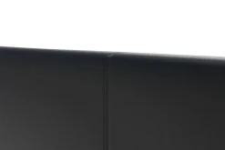 Lederbett DOZE 160 x 200 cm schwarz