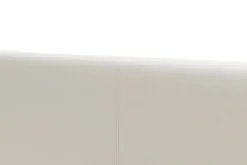 Lederbett DOZE 180 x 200 cm weiss