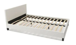 Lederbett DOZE 140 x 200 cm weiss | GONSER.CH