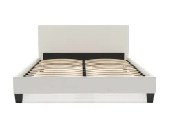 Lederbett DOZE 140 x 200 cm weiss | GONSER.CH