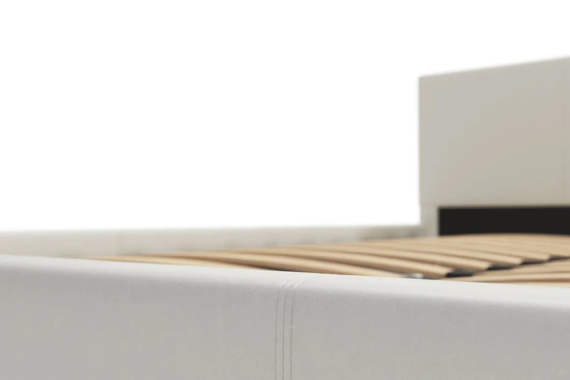 Lederbett DOZE 140 x 200 cm weiss | GONSER.CH