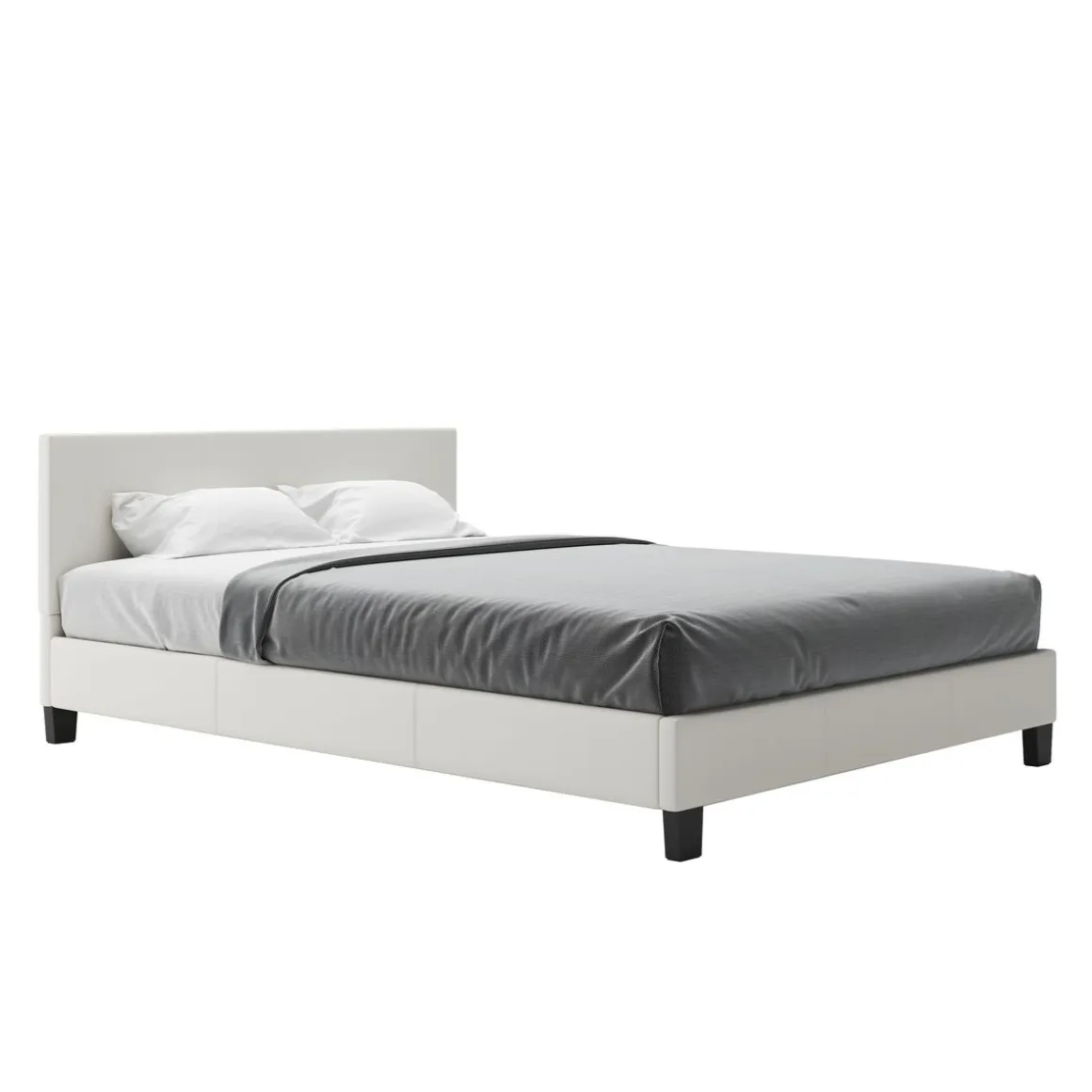 Lederbett DOZE 140 x 200 cm weiss | GONSER.CH