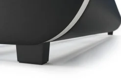 Lederbett LED SIESTA 180 x 200 cm schwarz
