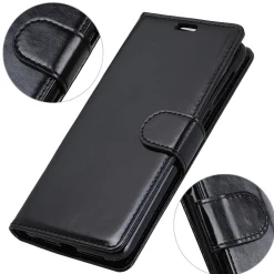 Lederetui für iPhone XR schwarz