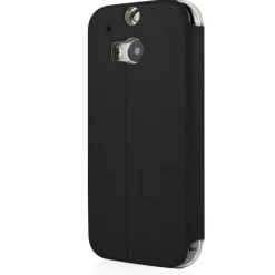 Ledertasche HTC One M8 schwarz/gelb