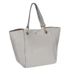 Ledertasche LILY hellgrau