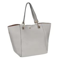 Ledertasche LILY hellgrau