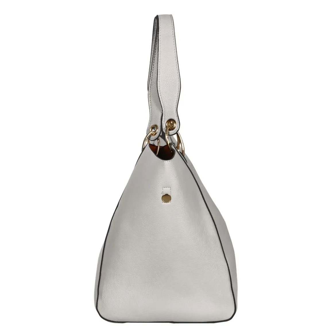 Ledertasche LILY hellgrau
