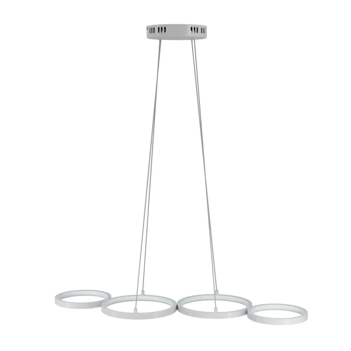 LED Hängelampe LEGGERO 88 x 31 cm weiss
