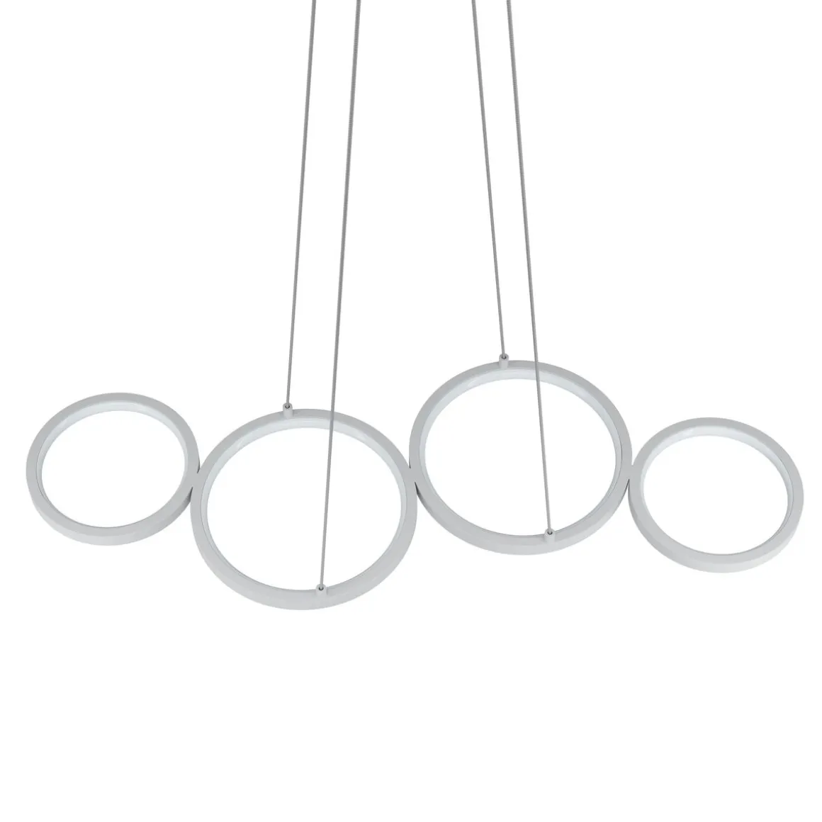 LED Hängelampe LEGGERO 88 x 31 cm weiss
