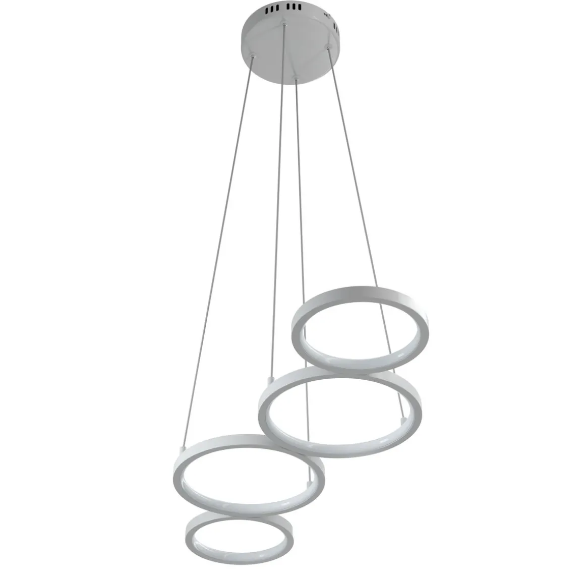 LED Hängelampe LEGGERO 88 x 31 cm weiss