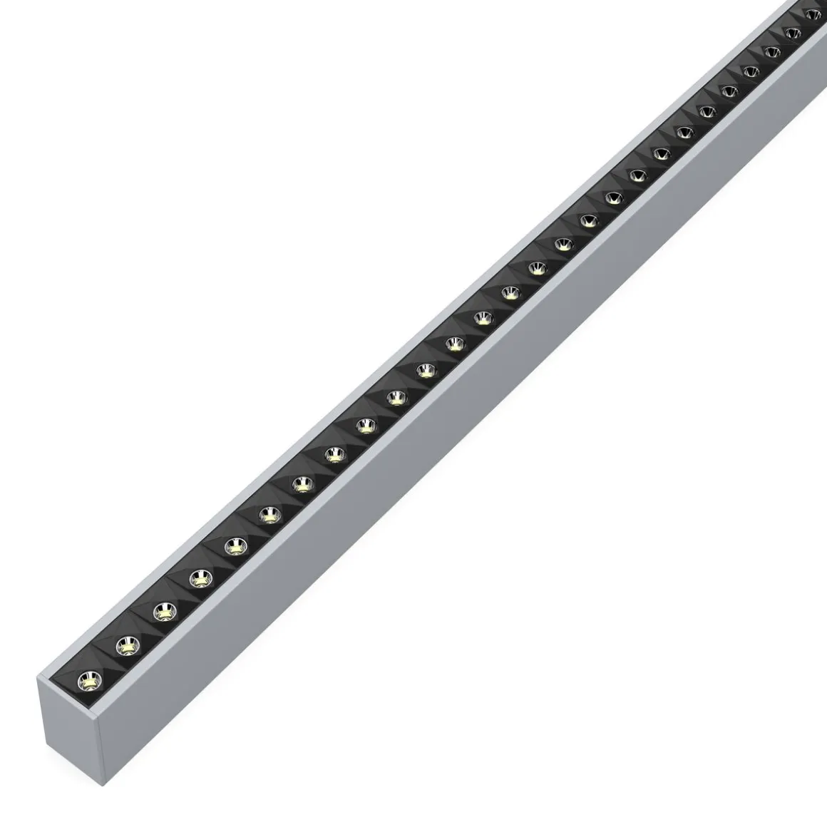 LED Hängelampe LINA 128 cm silber