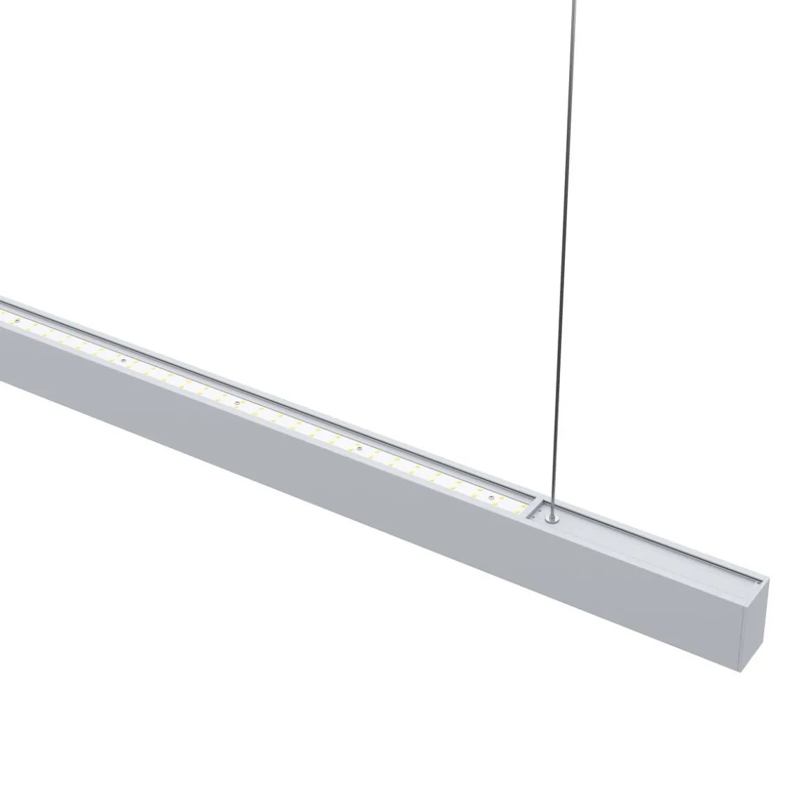 LED Hängelampe LINA 128 cm silber