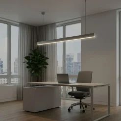 LED Hängelampe LINA 158 cm silber | GONSER.CH