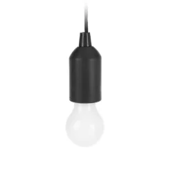LED Hängelampe mit Zugschalter schwarz | GONSER.CH