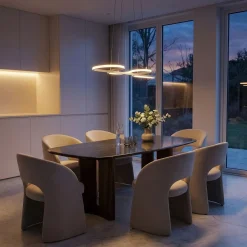 LED Hängelampe SVIT 75 x 32 cm weiss