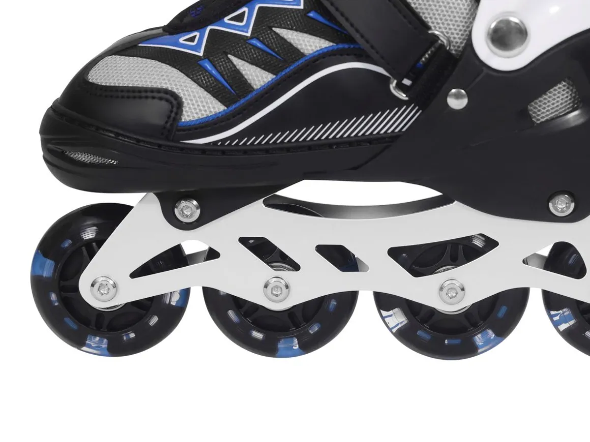 LED Inlineskates Grösse 39 - 42 verstellbar blau | GONSER.CH
