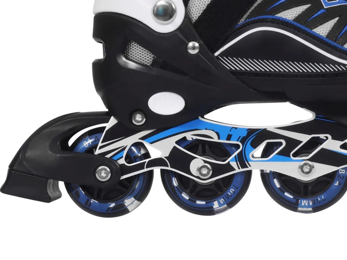 LED Inlineskates Grösse 35 - 38 verstellbar blau