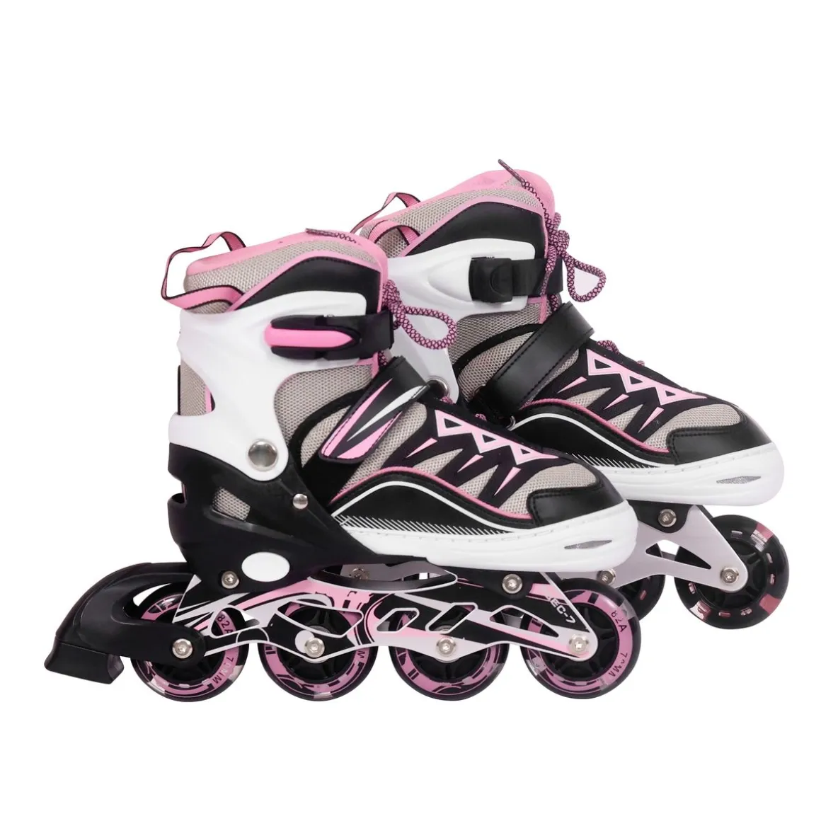 LED Inlineskates Grösse 35 - 38 verstellbar pink