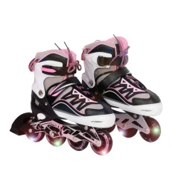LED Inlineskates Grösse 35 - 38 verstellbar pink