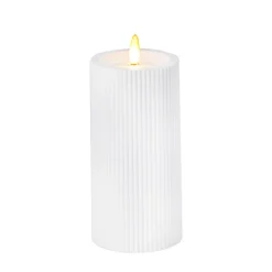 LED Kerze 7.5 x 15 cm weiss