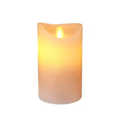 LED Kerze 7.5 x 12.5 cm weiss
