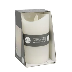 LED Kerze 7.5 x 12.5 cm weiss