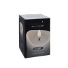 LED Kerze 9 x 10 cm weiss