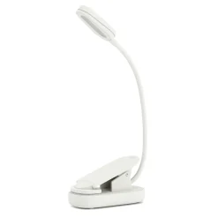 LED Klemmleuchte Leselampe mit Akku weiss