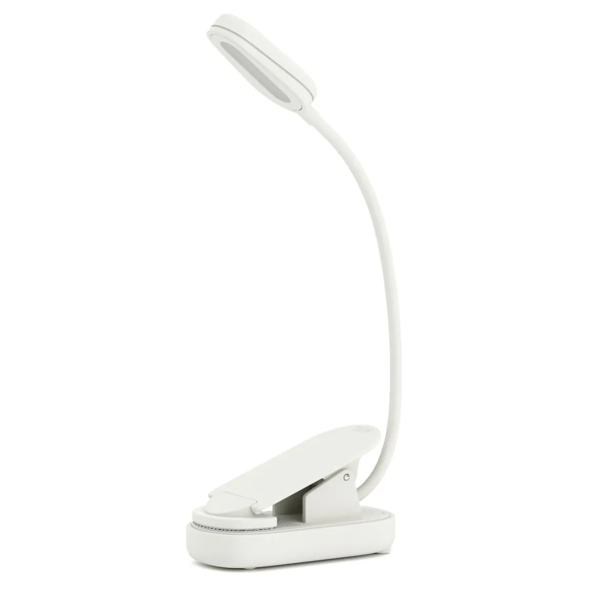 LED Klemmleuchte Leselampe mit Akku weiss