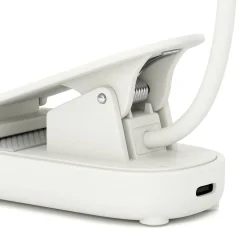 LED Klemmleuchte Leselampe mit Akku weiss