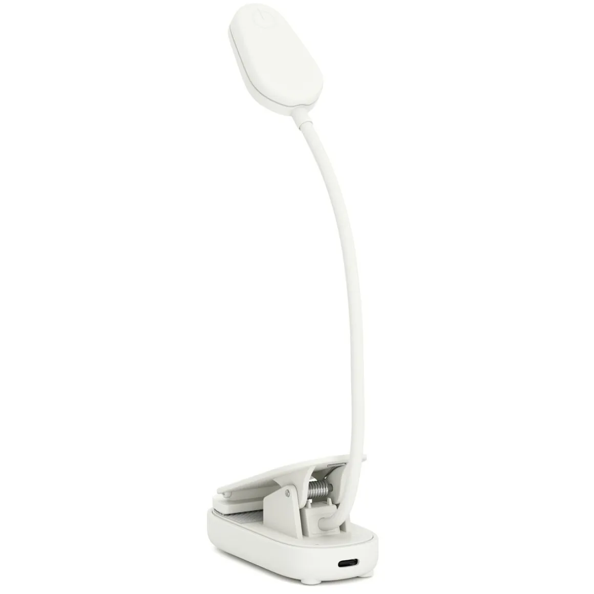 LED Klemmleuchte Leselampe mit Akku weiss