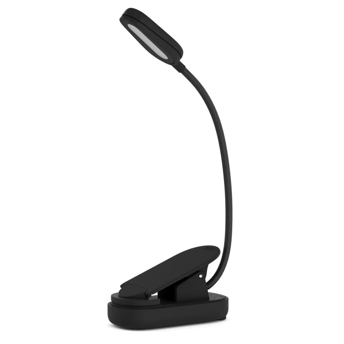 LED Klemmleuchte Leselampe mit Akku schwarz