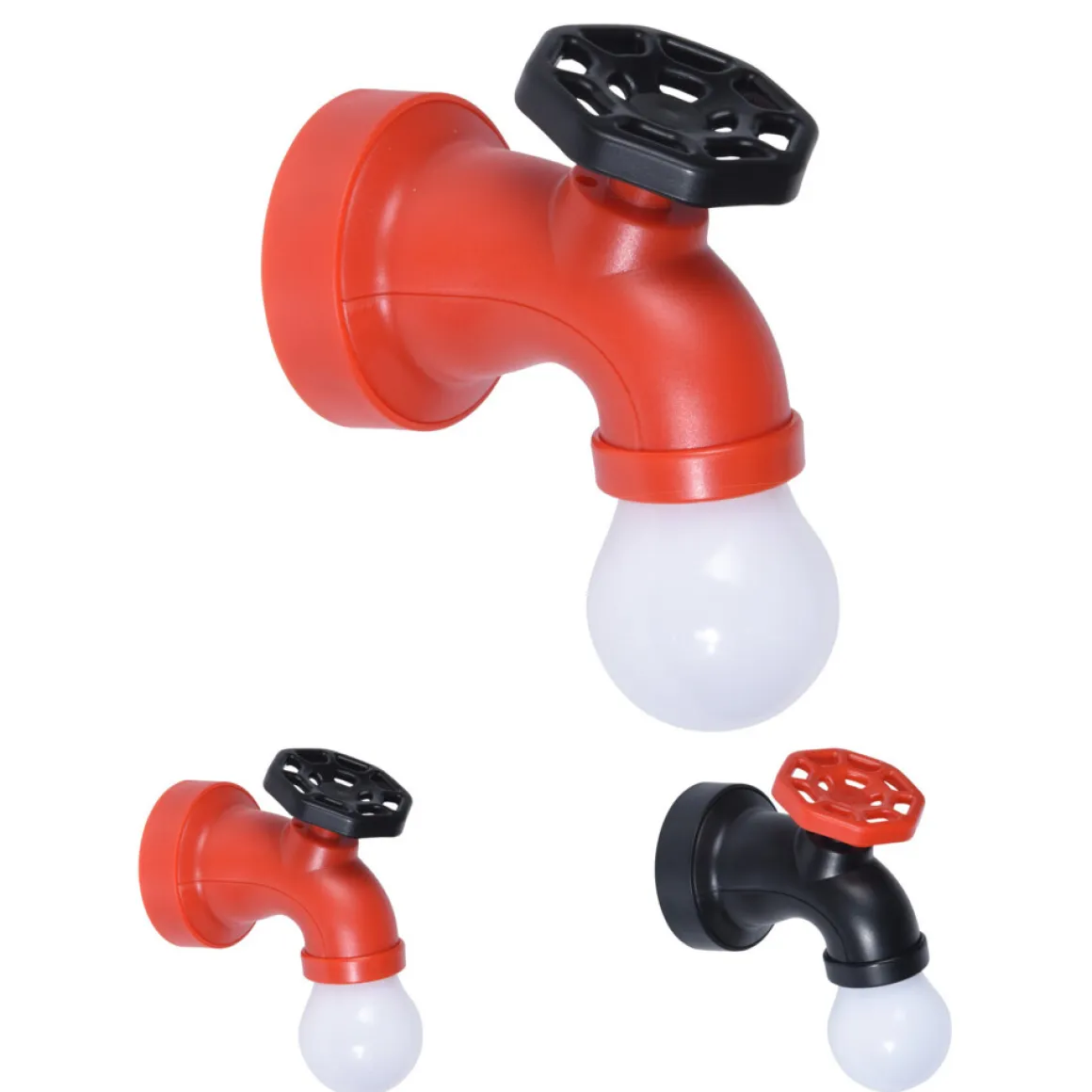 LED Lampe in Wasserhahn-Optik
