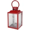 LED Laterne MERRY CHRISTMAS 13 x 24 cm rot