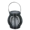LED Laterne Solar 15 x 16 cm schwarz