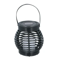 LED Laterne Solar 15 x 16 cm schwarz
