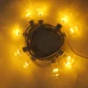 LED Lichterkette 10 Glühbirnen warmweiss
