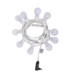 LED Lichterkette 10 Glühbirnen warmweiss