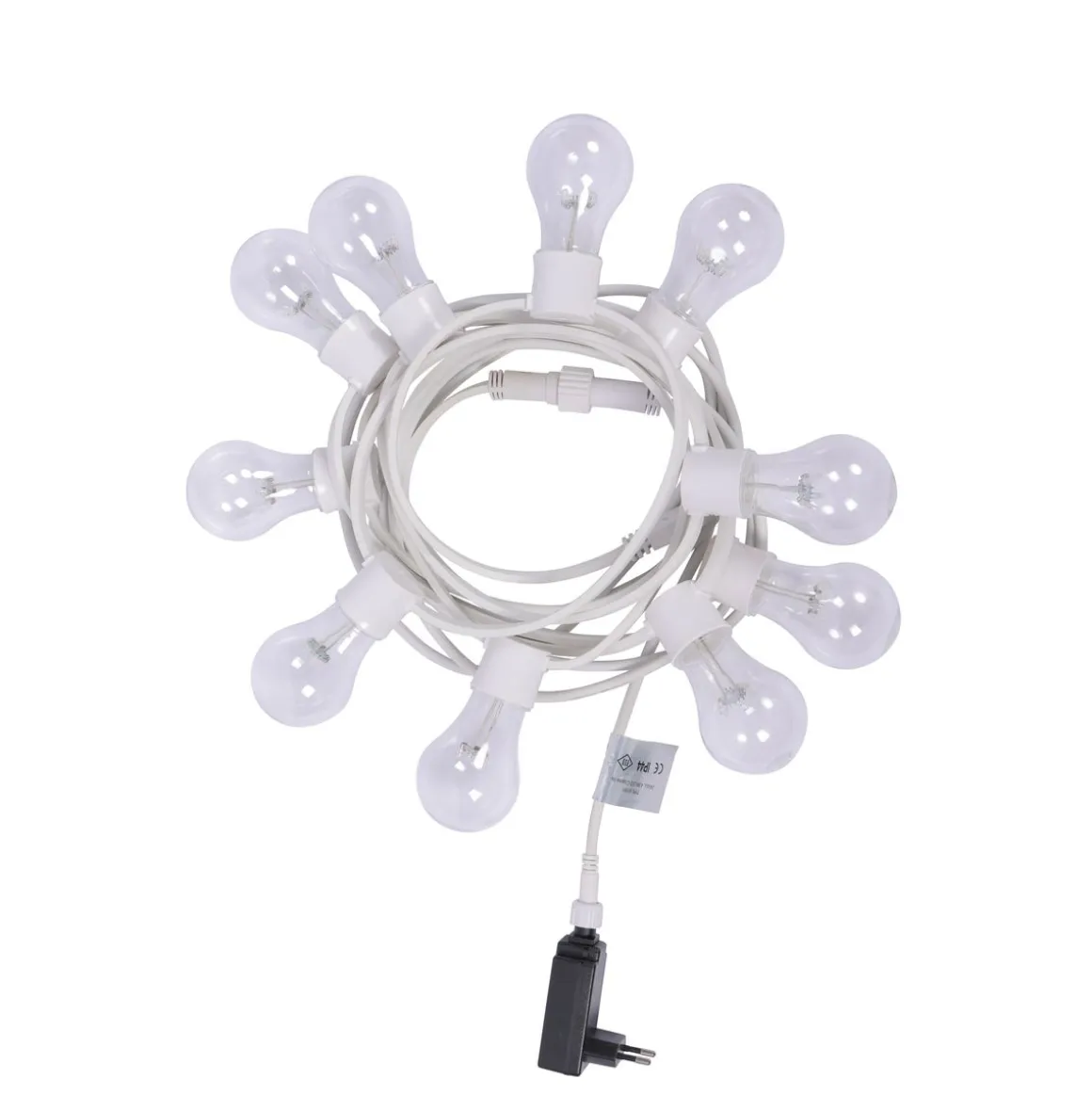 LED Lichterkette 10 Glühbirnen warmweiss
