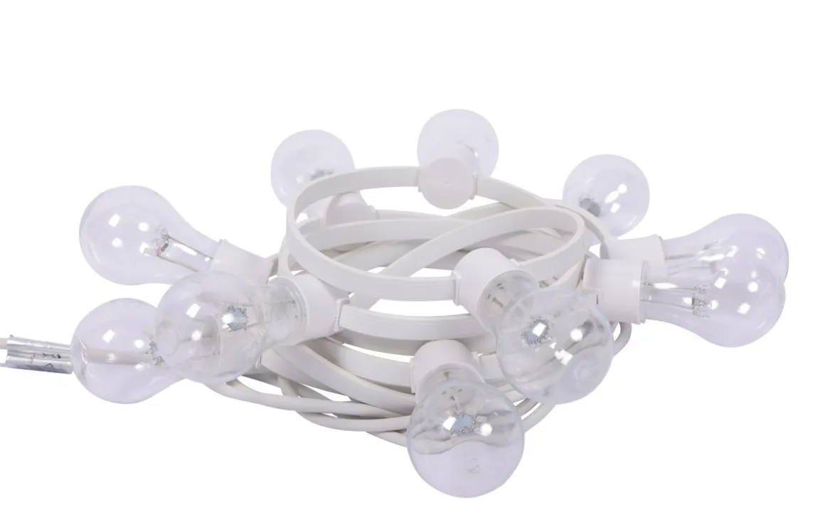 LED Lichterkette 10 Glühbirnen warmweiss