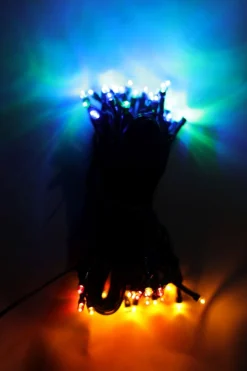 LED Lichterkette 10 m bunt mit Blinkfunktion